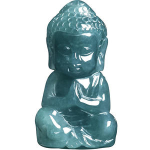 Colgante de Jadeíta Natural Azul Agua con Buda, Joyería para Mujer, Diseño Original, Estilo Chino, Regalo con Certificado de Tasación FG64 - Product Image 5