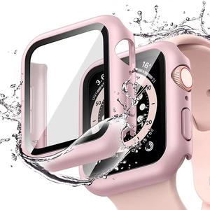 Coque rigide et complète <span class=keywords><strong>pour</strong></span> <span class=keywords><strong>apple</strong></span> <span class=keywords><strong>watch</strong></span>, protection d'écran en verre trempé, 38mm 40mm 42mm 44mm, <span class=keywords><strong>pour</strong></span> iwatch - Product Image 5