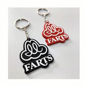 OEM Custom Logo Embossed 2D 3D UV Printed Rubber Soft PVC Keychain Personalized Promotional Keyring - Product Image 3