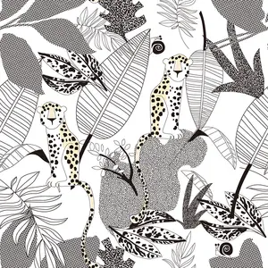 Wholesale Knit Woven Custom Digital Animal Design Leopard Printed Pattern Plain Fabric For Cushions Dress
