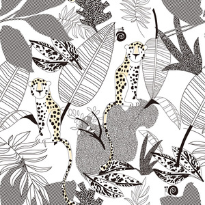 Tessuto a tinta unita su ordinazione del modello stampato leopardo di progettazione animale digitale tessuta maglia all'ingrosso per i cuscini, vestito - Product Image 4