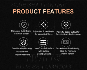 Máquina de Chispas Electrónica Sparkular de Alto Impacto Visual de 600w para Interiores, para Conciertos, Salas de Espectáculos, Salones de Bodas - Product Image 2