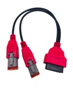 Cable divisor en Y OBD II de alta resistencia para camiones, de OBD16 a conector Deutsch 4+6, para diagnóstico y programación de motores diésel