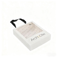 Boîte d'emballage pour bols de bébé avec fenêtre, logo imprimé personnalisé 10x10x5, 50 pièces