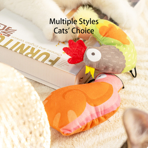 <span class=keywords><strong>Jouet</strong></span> pour chat en coton écologique avec herbe à chat, baguette interactive en peluche pour le jeu autonome, anti-ennui, jouets à mâcher pour chatons en période de dentition - Product Image 4