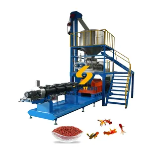 Jinan Sunward catfish/tilapia floating fish feed pellet machine floating fish food making machine Plant