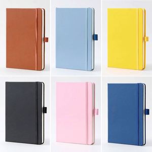 Cuaderno Personalizable de Tapa Dura A5 en Cuero PU, con Logotipo Impreso Promocional para Empresas, Correa Elástica y Encuadernación con Logotipo Personalizado - Product Image 4