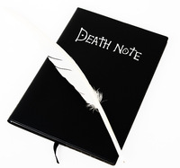 Ensemble de papeterie à thème Anime pour étudiants stylo à plumes et note de mort A3 cahier en cuir Journal planificateur imprimé couverture papier cadeau