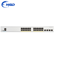 Nuevo Switch PoE+ Gigabit de 24 Puertos C1300-24P-4X, 195W, 4x10G SFP+ Uplink, Sin Ventilador, Layer 3, Gestionado, Apilable, para Oficina