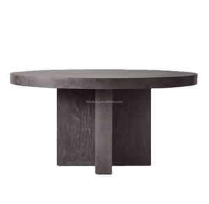 Feerly 2023, recién llegado, muebles de lujo, sala de estar, juego de mesa de comedor clásica de madera, mesa de comedor redonda de madera maciza - Product Image 1