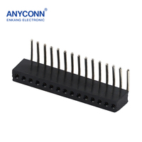 Broche de connecteur d'en-tête femelle 2-40P à une rangée 1.0mm/1.27mm/2.0mm/2.54mm/mm pas SMD/SMT pour l'électronique pour en-tête femelle