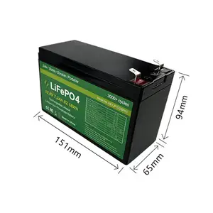 Lifepo4-batería eléctrica para coche de juguete, 12 v, 7ah, recargable