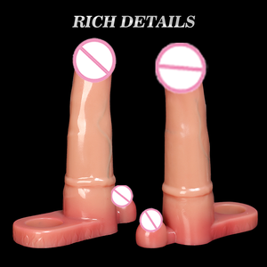 Manchon d'extension de pénis réaliste pour homme, jouet sexuel avec design flexible et silicone liquide écologique pour une <span class=keywords><strong>sensation</strong></span> améliorée - Product Image 4