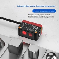Sensor Fotoeléctrico de Alta Precisión Industrial con Enfoque Láser Ajustable, Supresión de Luz Difusa de Fondo