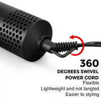 Sèche-cheveux brosse électrique 5 en 1 Salon, ionique négatif, pour lisser et boucler les cheveux