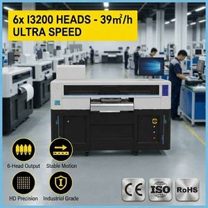 Impresora DTF Industrial A1 de 6 Cabezales I3200, Sistema de Transferencia Directa a Película de Alta Velocidad para Producción de Camisetas al por Mayor - Product Image 1
