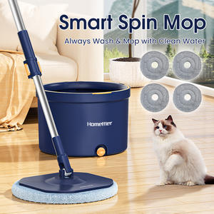 Набор для уборки Homettler: ведро и швабра с вращением на 360 градусов, товары для дома, предметы уборки, бытовая утварь - Product Image 2