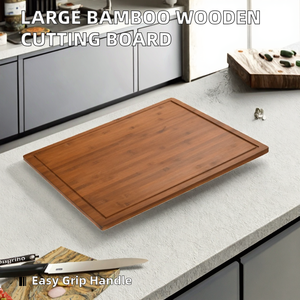 Tabla de Cortar de Bambú Grande con Asa, 1.3cm de Grosor, Rectangular, para Uso en la Cocina, Precio Bajo, Gran Venta, GHP - Product Image 2