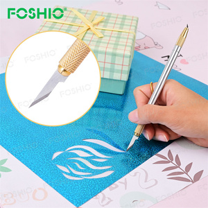 Cuchillo <span class=keywords><strong>de</strong></span> <span class=keywords><strong>Vinilo</strong></span> <span class=keywords><strong>de</strong></span> Seguridad Foshio Design para Manualidades, Cuchillo <span class=keywords><strong>de</strong></span> Arrastre <span class=keywords><strong>con</strong></span> Cuchilla Giratoria para Corte <span class=keywords><strong>de</strong></span> <span class=keywords><strong>Vinilo</strong></span> <span class=keywords><strong>de</strong></span> Radar <span class=keywords><strong>de</strong></span> Automóviles - Product Image 2