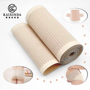 Ceinture de soutien abdominale en maille respirante à motif géométrique en polyester, bande de ventre, ceinture de taille, sangle - Product Image 2