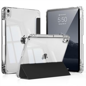 Étui transparent à 3 volets <span class=keywords><strong>pour</strong></span> <span class=keywords><strong>iPad</strong></span> Air Pro 5 6 7 8 9 10e génération 2024 2025 A16 <span class=keywords><strong>MINI</strong></span> 3 4 10.2 10.9 11 12.9 13 pouces - Product Image 1