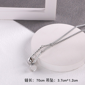 Meilleure vente accessoire de danse hip-hop unisexe groupe de rock britannique Judas Priest inspiré lien pendentif collier à lame à la mode - Product Image 6