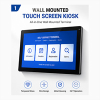 Kiosque mural tactile OEM, terminal en libre-service Android Windows, kiosque interactif, affichage numérique