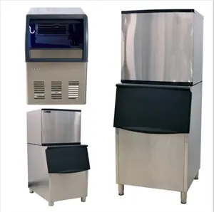 Máquina automática de fazer cubos de gelo 1T/dia, venda direta da fábrica, alta qualidade, 500kg por dia, máquina de fazer cubos de gelo