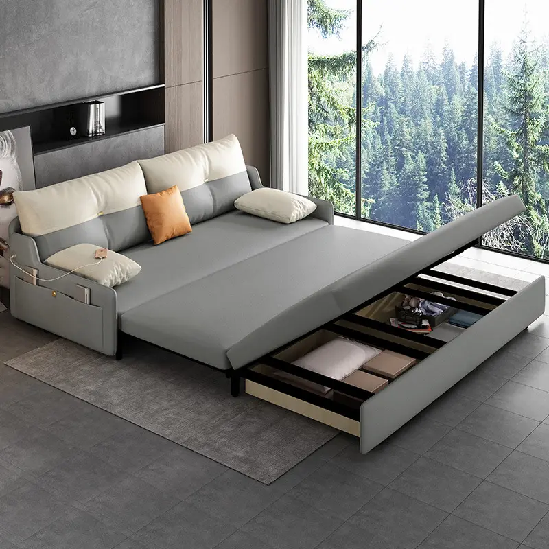 Canapé-lit multifonction jetable en microfibre, nouveau design, canapé-lit durable pour salon et chambre à coucher, vente en gros