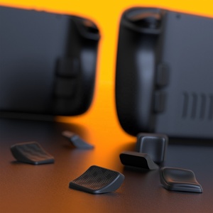 Kit d'amélioration des boutons arrière PlayVital Mix Version Noire pour Steam Deck LCD/OLED – Amélioration de la prise en main et protection des boutons - Product Image 1