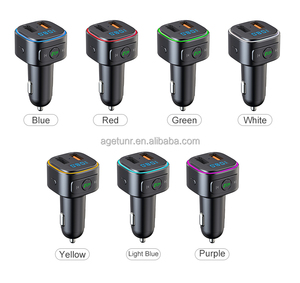Agetunr เครื่องส่งสัญญาณในรถยนต์ T46Q ร้อนเครื่องเล่น MP3 18W QC3.0ชาร์จเร็ว <span class=keywords><strong>USB</strong></span> คู่บลูทูธ5.0เครื่องเสียง FM ชุดแฮนด์ฟรี - Product Image 4