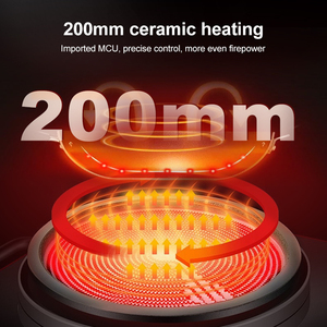Thiết kế mới bếp bếp 2200W Battery Powered nồi gốm cooktops - Product Image 3