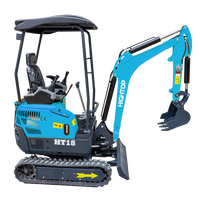 Nouvelle Mini-Excavatrice sur Chenilles 2026 pour Agriculture, Jardin et Usage Domestique - Hightop HT18