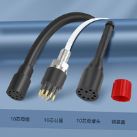 Micro Circular 10 Pin Quipement Marine Circular Conectores Natacion Cable Conector con Ethernet