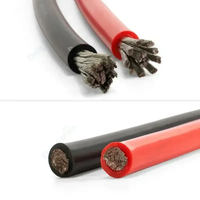 Cable Eléctrico de Silicona de Bajo Precio 2AWG/4AWG/6AWG/8AWG con Código de Color, Cable de Alimentación de Silicona Especial Suave para Altas Temperaturas