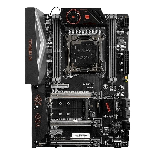 X99 Titanium D4 Desktop Gaming Motherboard Kit with E5 2680v4 Processor DDR4 2133MHz 32GB Single Channel Memory M.2 NVME SATA