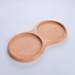 ราคาสุดคุ้ม ขายส่ง ถาดเสิร์ฟขนมหวาน ไม้บีช สองชั้น - Product Image 2