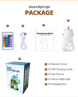 Lampe de nuit portable en silicone LED en forme d'animal mignon de dessin animé 3D pour bébé et enfant