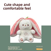 Nouvelle Peluche Respirante Scellée Autonome Transfrontalière, Thème Célébrité Internet, Fraise, Carotte, Lapin, pour le Sommeil de Bébé et Anniversaire