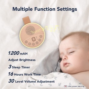 HiFiD Baby Soother Máquina de <span class=keywords><strong>sonido</strong></span> para dormir con ruido blanco Máquina de ruido blanco para bebés Portátil con luz nocturna personalizada - Product Image 4
