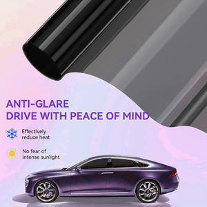 <span class=keywords><strong>Film</strong></span> teinté pour vitres de voiture en PET haute définition 05% VLT, rejet UV/IR 99%, isolation thermique, noir clair, 2 mil, style luxe/affaires - Product Image 1