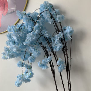 B-155 fiori artificiali di ciliegio fiori alti del ramo blu cielo Sakura fioritura giapponese rami di ciliegio pieno fiore di ciliegio - Product Image 3