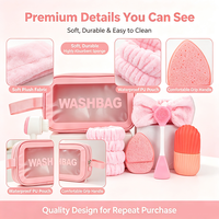 Kit d'outils de beauté : Éponge de soin, applicateur de maquillage, masque nettoyant facial, pochette de rangement rafraîchissante – OEM ODM, logo personnalisé, direct usine