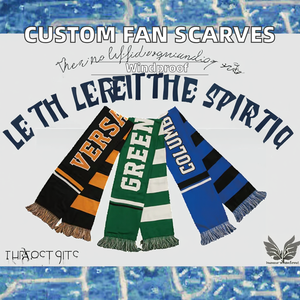 Venta al por mayor promoción diseño personalizado tejido Jacquard bordado acrílico bufanda chal para Deportes Fútbol aficionados clubes - Product Image 5