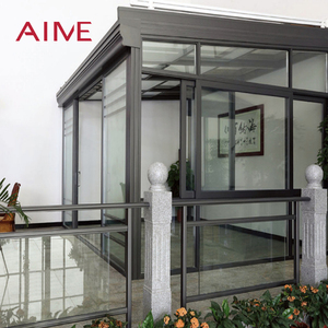Terraza acristalada de aluminio para todas las estaciones <span class=keywords><strong>con</strong></span> ventana corredera, tipo invernadero exterior extendido. - Product Image 4