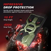 Coque TONGATE pour S26 Ultra, design blindé TPU+PC, support magnétique intégré, protection d'objectif, anneau de maintien, compatible charge sans fil