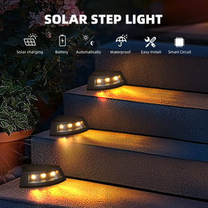 Lampe solaire LED extérieure étanche pour allée, jardin et éclairage décoratif - Product Image 3