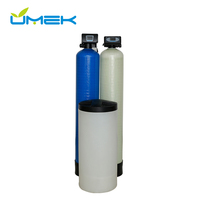 Adoucisseur d'eau Umek à résine échangeuse d'ions pour eau dure avec vanne de réservoir, détartrant, productivité 2000L/heure, garantie 1 an