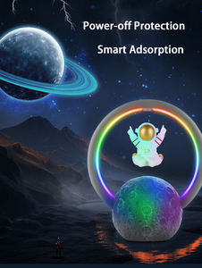 टीएफ के साथ सर्वश्रेष्ठ ब्लूटूथ स्पीकर rgb ब्लूटूथ स्पीकर, यूएसबी चुंबकीय समतल अंतरिक्ष यात्री वातावरण लैंप ब्लूटूथ लाइट स्पीकर - Product Image 2