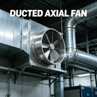 Ventilateur axial à haute pression 380V 2.2KW en acier inoxydable pour la ventilation des conduits industriels